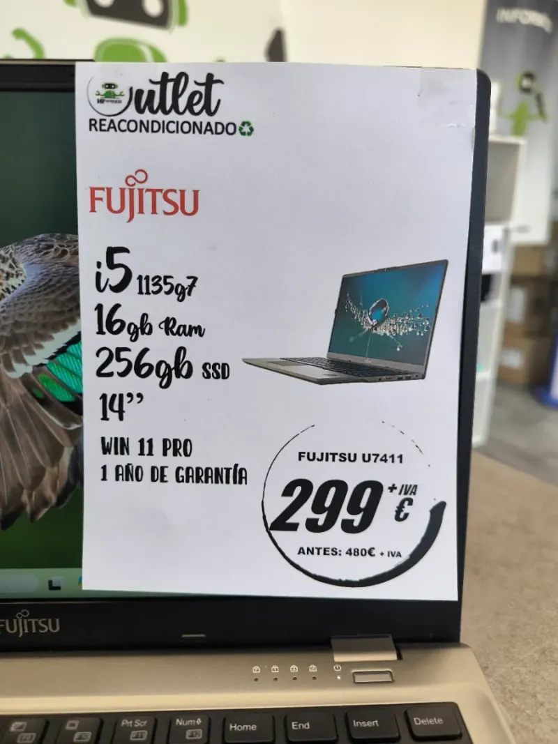 Fujitsu U7411 i5 11th Gen 16GB RAM 256GB SSD afbeelding 2