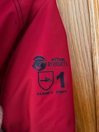 Chaqueta anticorte Clase 1 | Roja y amarilla