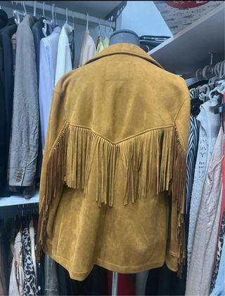 Chaqueta con flecos estilo western Talla xs-s