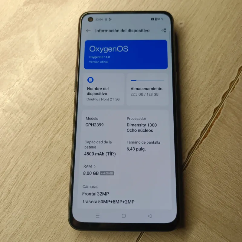 OnePlus Nord 2T 5G Negro afbeelding 2