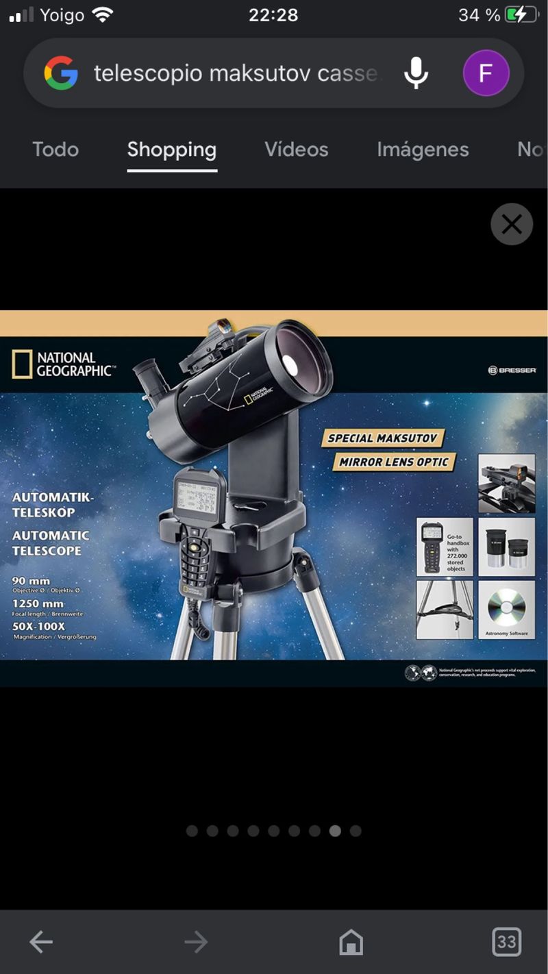 Telescopio Maksutov National Geographic