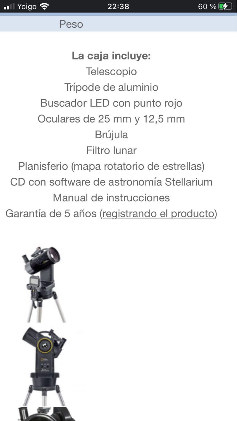 Telescopio Maksutov National Geographic afbeelding 10