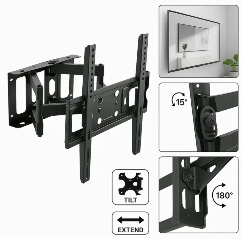 Soporte de TV de pared extensible y ajustable de 26 a 55 pulgadas afbeelding 4