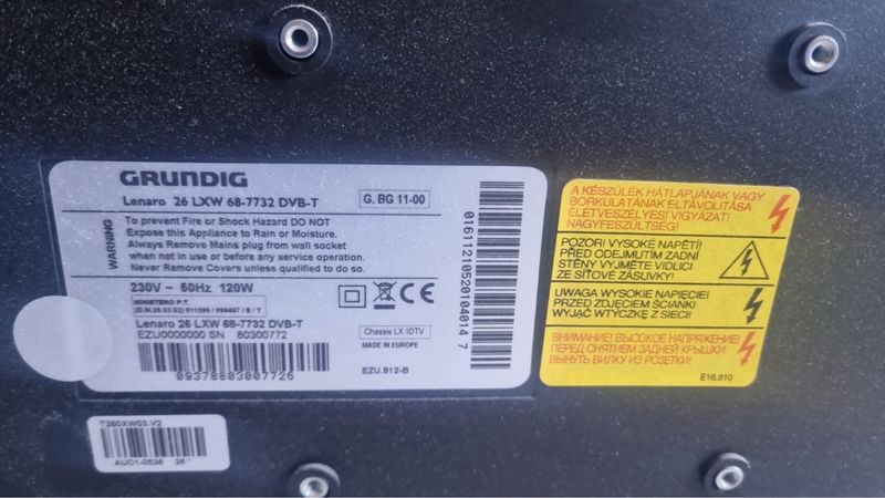 Televisor Grundig Negro y Plateado afbeelding 2