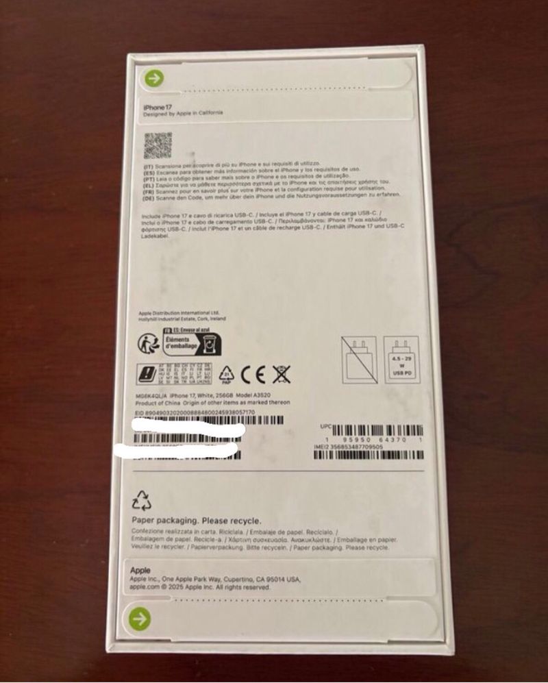 iPhone 17 256GB Blanco Nuevo afbeelding 2
