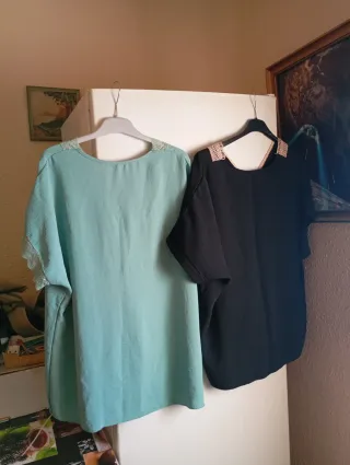 Lote 2 blusas con encaje