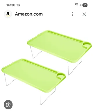 2 Bandejas Cama Ikea Verde/Plata