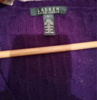 Jersey Ralph Lauren Morado Punto Trenzado