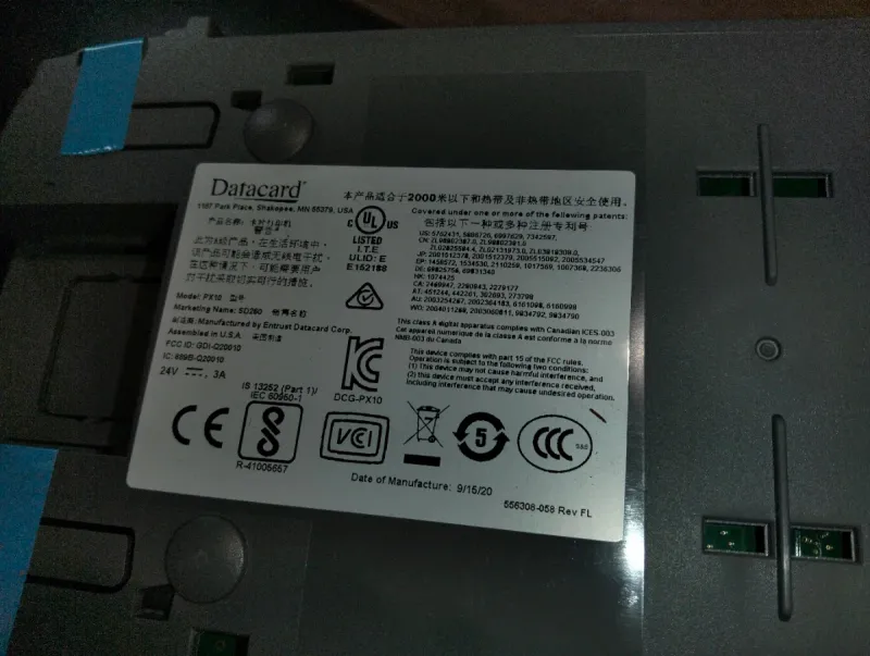 Impresora tarjetas Datacard SD260 PVC USB afbeelding 16