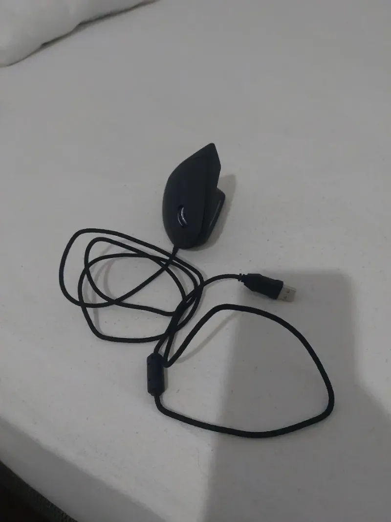 Ratón Ergonómico USB Negro