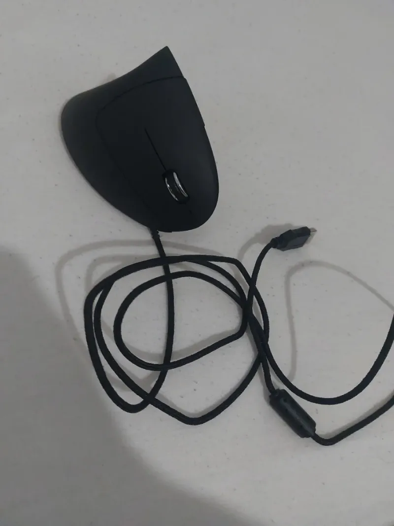 Ratón Ergonómico USB Negro afbeelding 3