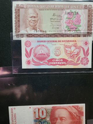 Lotto 44 Banconote Mondiali Miste