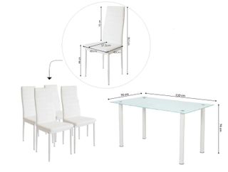 NUEVO - Mesa de Comedor con 4 Sillas