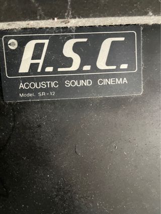 Altavoces Cine Negro. 2 altavoces.