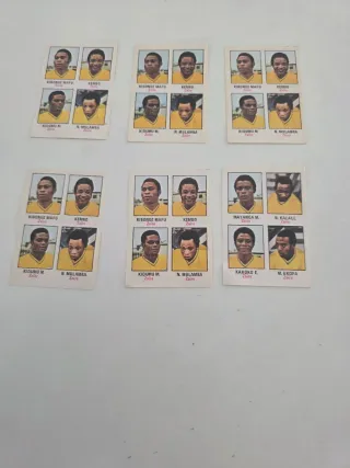 Lote cromos Mundial 1974 Zaire repetidos