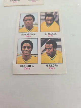 Lote cromos Mundial 1974 Zaire repetidos