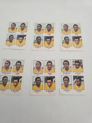 Lote cromos Mundial 1974 Zaire repetidos