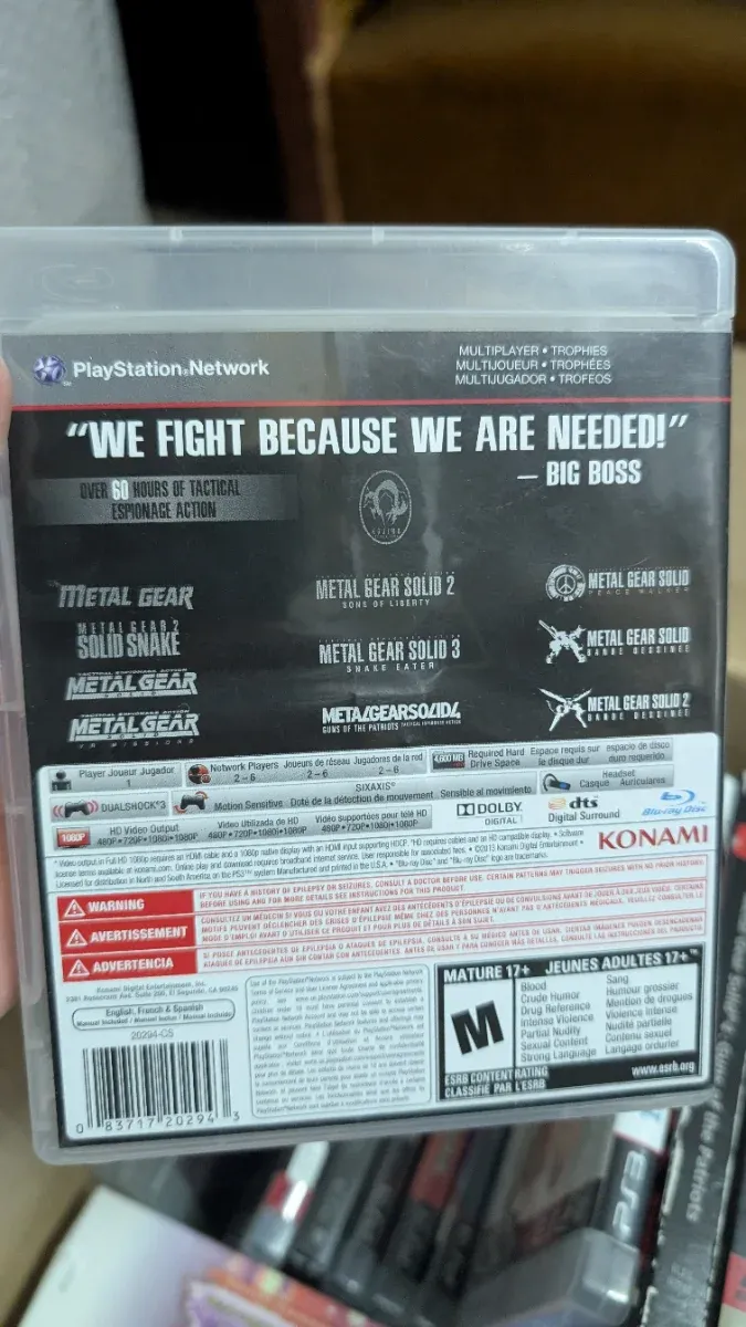 Metal Gear Legacy Collection PS3 afbeelding 2