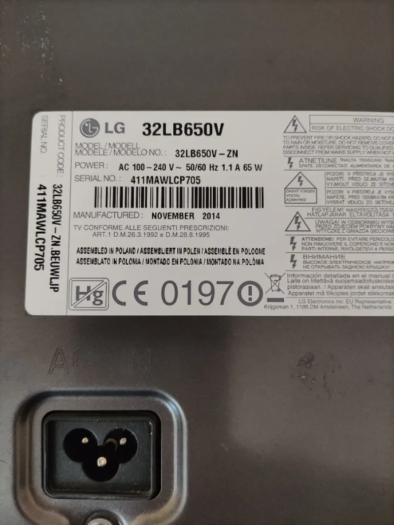 TV LG 32'' ROTA - No funciona afbeelding 3