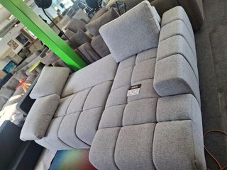Chaiselongue cama gris tela
