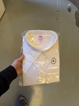 Partida 100 Camisas Blanca T. XL L M. S mujer y h