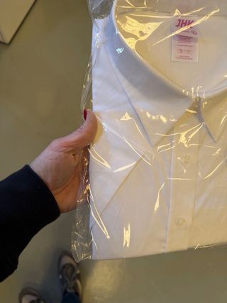 Partida 100 Camisas Blanca T. XL L M. S mujer y h