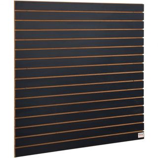 Paneles Slatwall, Paneles de Pared de Garaje Negros de 4 pies x 2 pies 24"H x 48"L (Juego de 2 Paneles), Paneles Organizadores de Pared de Garaje de Alta Resistencia para Tienda Minorista, Pared d...