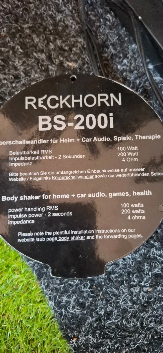 Body shakers BS-200ix2+amplificador fosi 160wx2