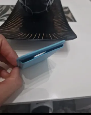 Cartera magnética azul