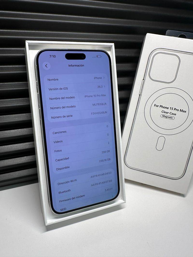 iPhone 15 Pro Max 256GB Plata afbeelding 3