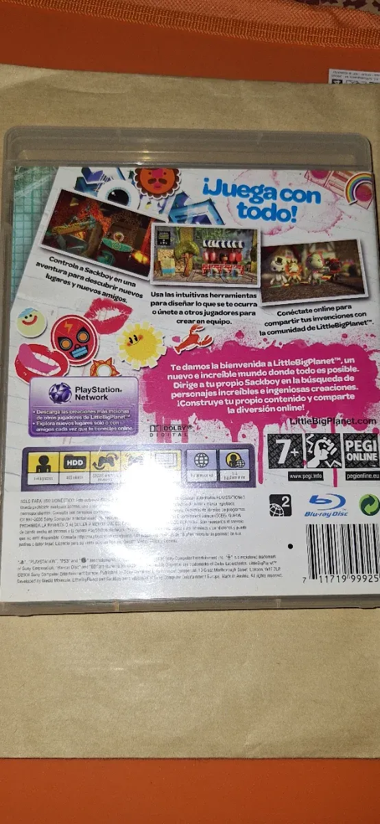 Carcasa y manual LittleBigPlanet PS3 afbeelding 2