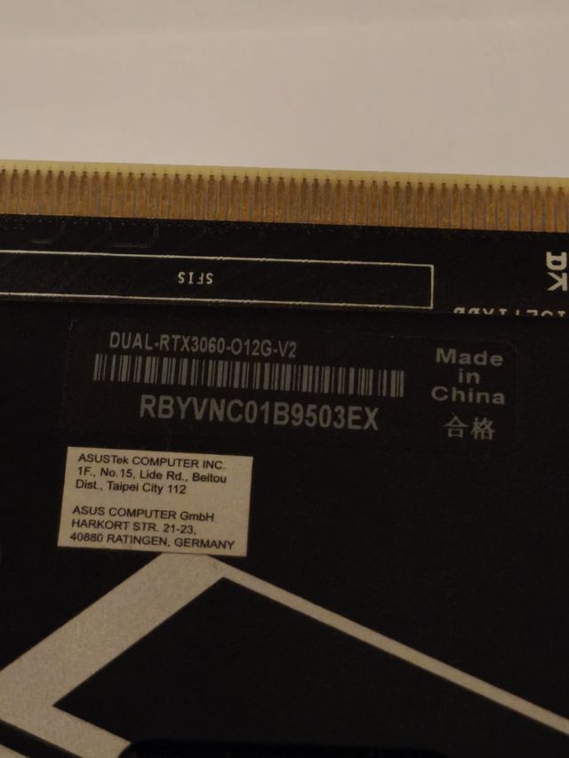 Nvidia RTX 3060 12GB ASUS afbeelding 5