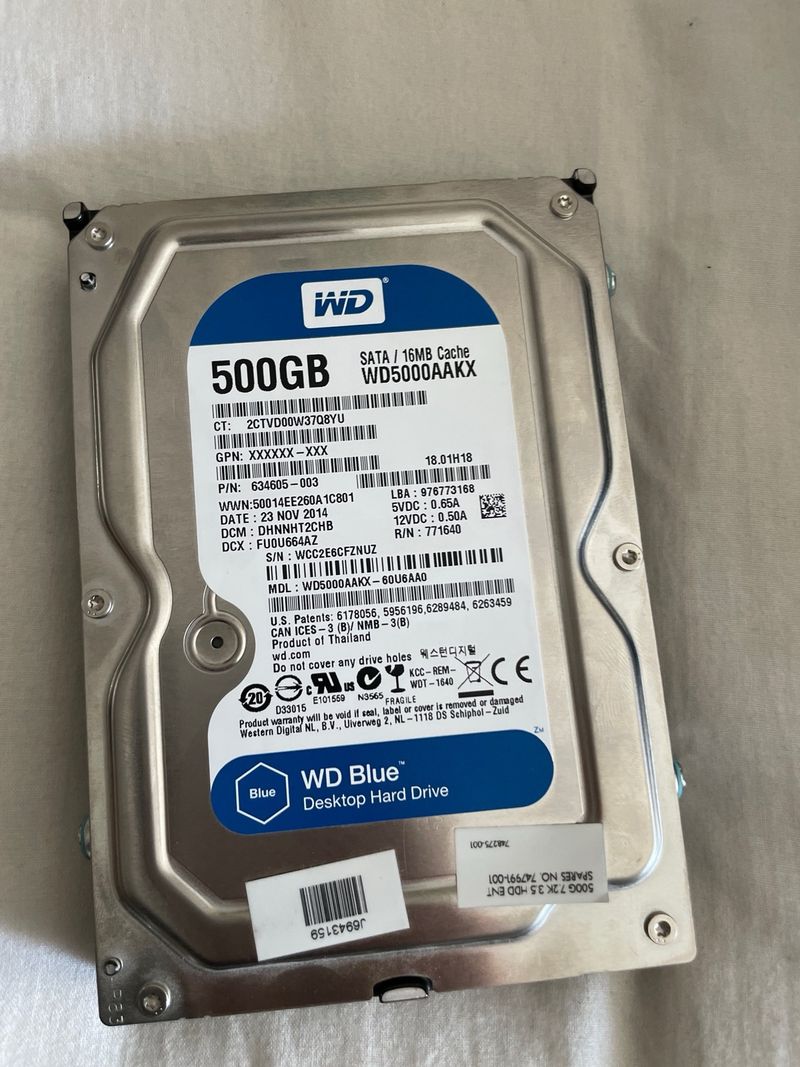 Disco Duro WD Blue 500GB afbeelding 2
