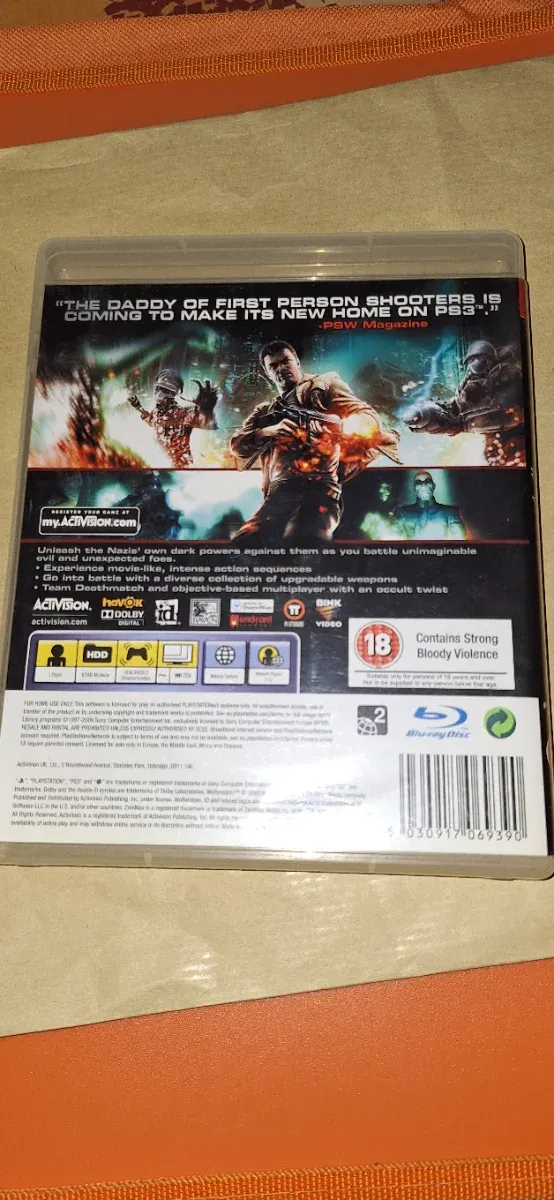 Carcasa PS3 Wolfenstein afbeelding 2