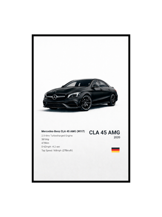 Cuadro Mercedes-Benz CLA 45 AMG Negro