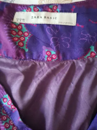 Vestido Zara Morado T.36-38
