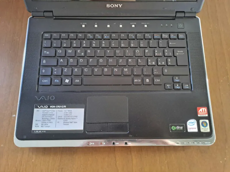 Portátil Sony Vaio VGN-CR21Z/R afbeelding 2