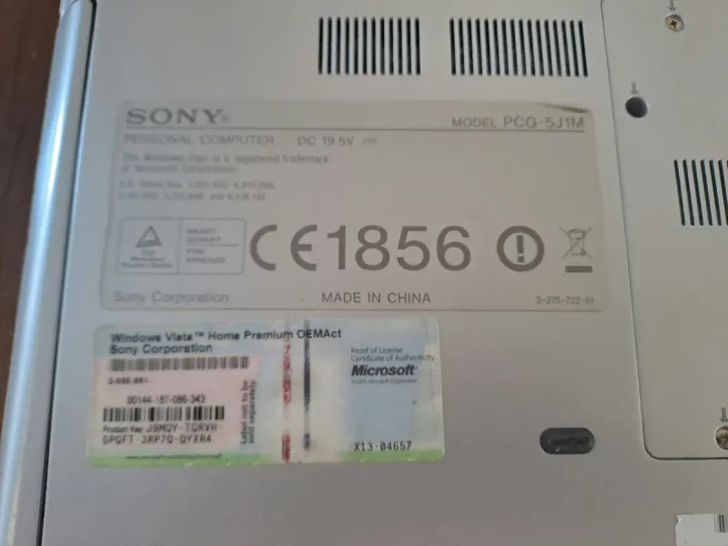 Portátil Sony Vaio VGN-CR21Z/R afbeelding 9
