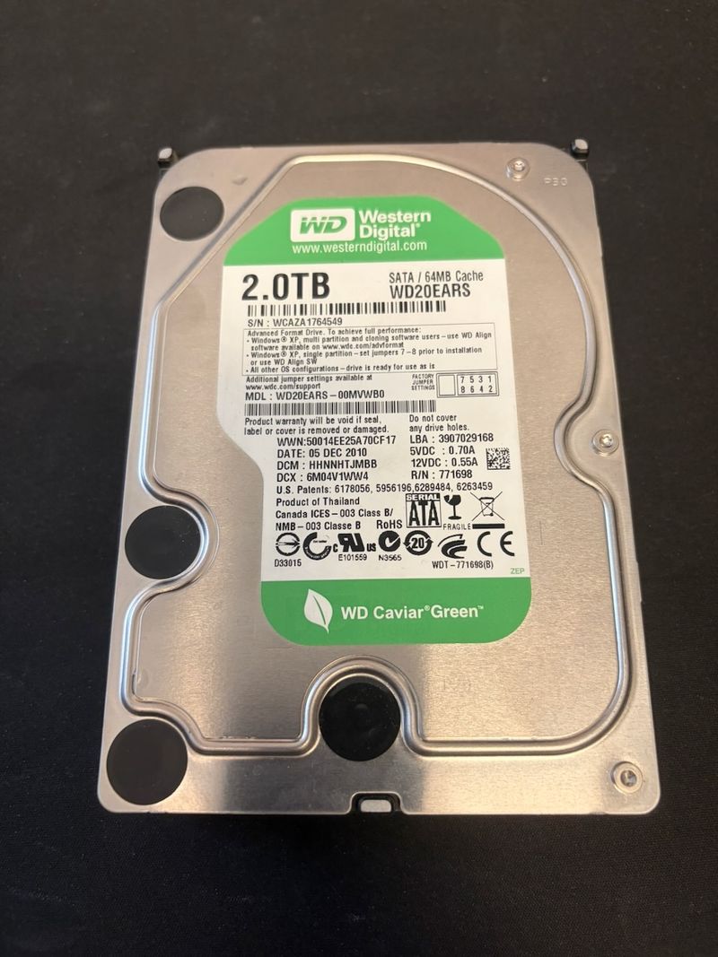 Disco Duro WD 2TB SATA WD20EARS