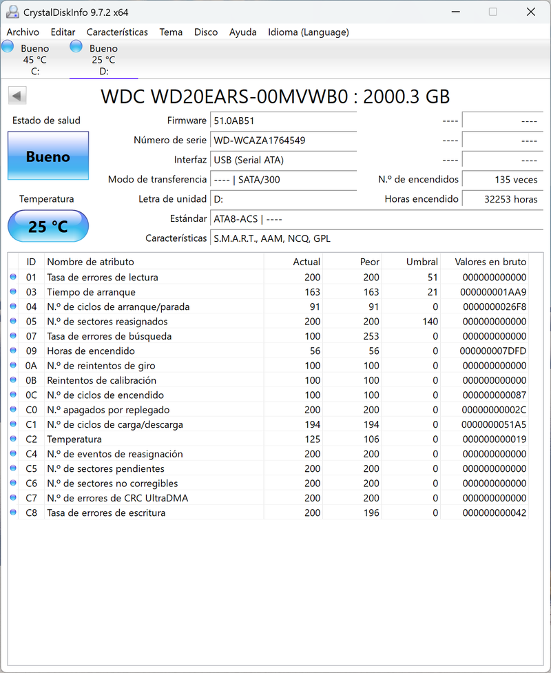 Disco Duro WD 2TB SATA WD20EARS afbeelding 3