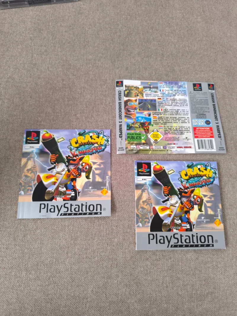 Crash Bandicoot 3 Warped PS1 🇪🇦 Platinum