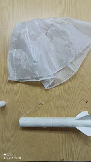 Mini paracadute per razzi e droni