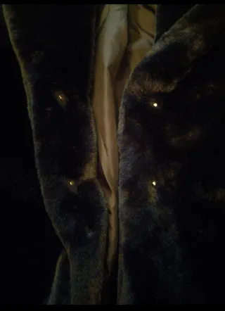 Eco pelliccia nera bambina