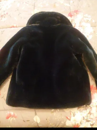 Eco pelliccia nera bambina