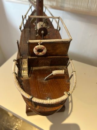 Maqueta velero madera decoración