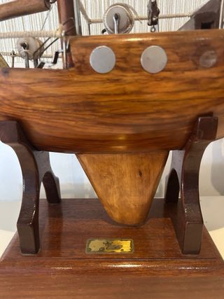 Maqueta velero madera decoración