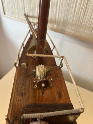 Maqueta velero madera decoración
