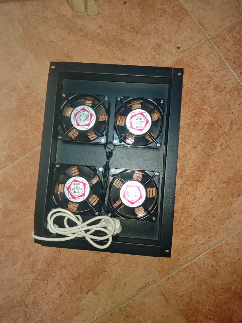 Kit 4 Ventiladores Rack 19