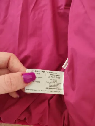 Smanicato neonata rosa