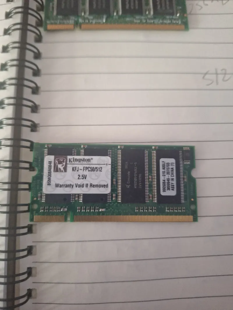2x Módulos RAM Nanya 256MB DDR-266MHz CL2 afbeelding 2